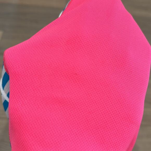 NIKE Hot Pink‎ Blue Striped Dri-Fit Training Running Active Tank Top Size Small - Picture 11 of 11